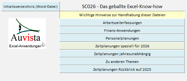 Geschickte Navigation fr SC025 - Das geballte Excel Know-how