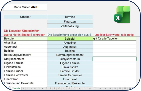 Kostenlos laden - Pflege-Organizer von Auvista